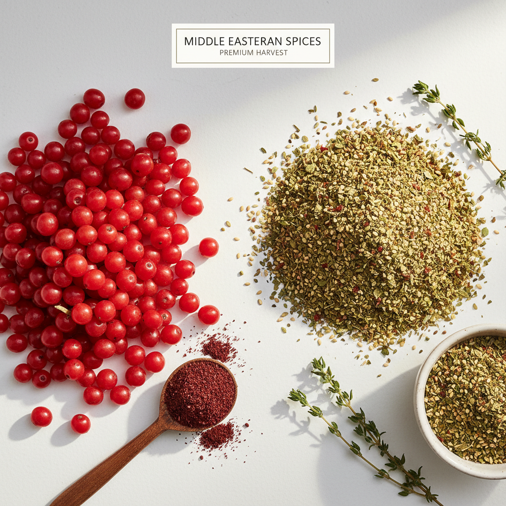 Sumac and za'atar ingredients