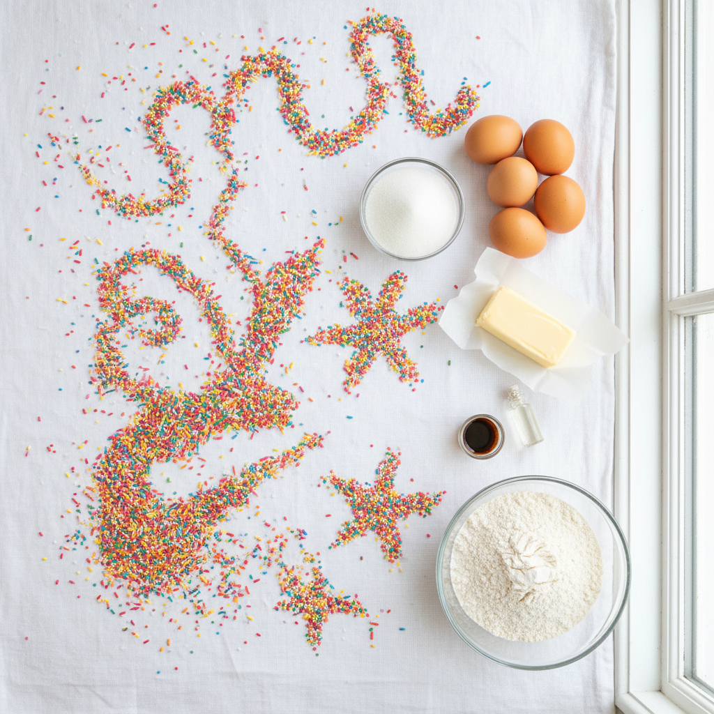 Rainbow Sprinkle Biscotti ingredients