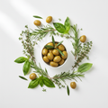 Olive and Italian herbs ingredients